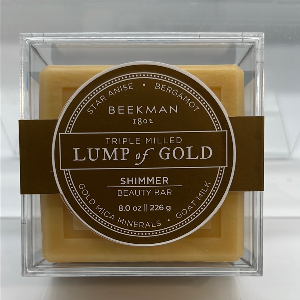 Beekman 1802 Lump of Gold Shimmer Beauty Bar - Gold